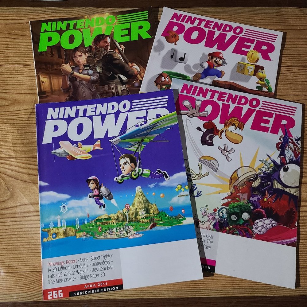 Nintendo Power Magazines Lot (X4)